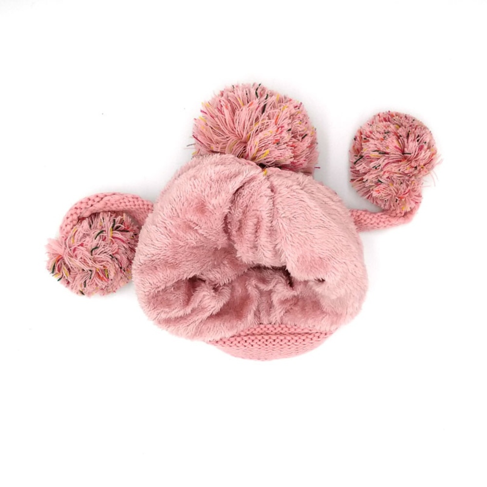 Winter Colorful Knit Pom Pom Hat Fleece Lined - Picture 6 of 6
